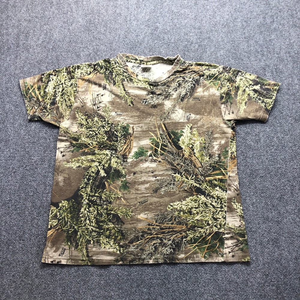 Advantage MAX-4 HD Camo T-Shirt Mens Large Short Sleeve Cotton Hunting Tee